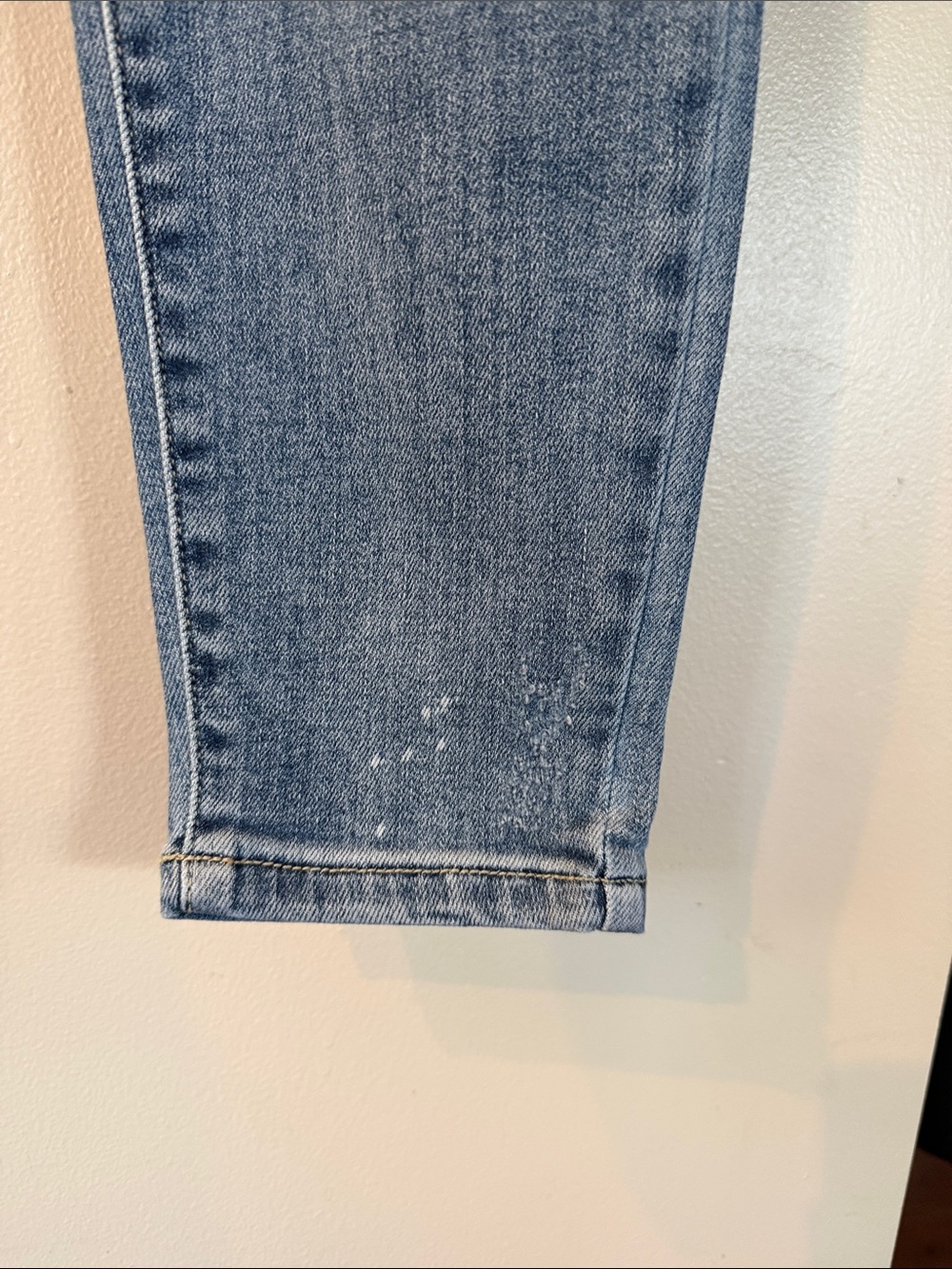 The Madison Judy Blue Light Wash Distressed Skinny Jeans - Picture 5 of 14